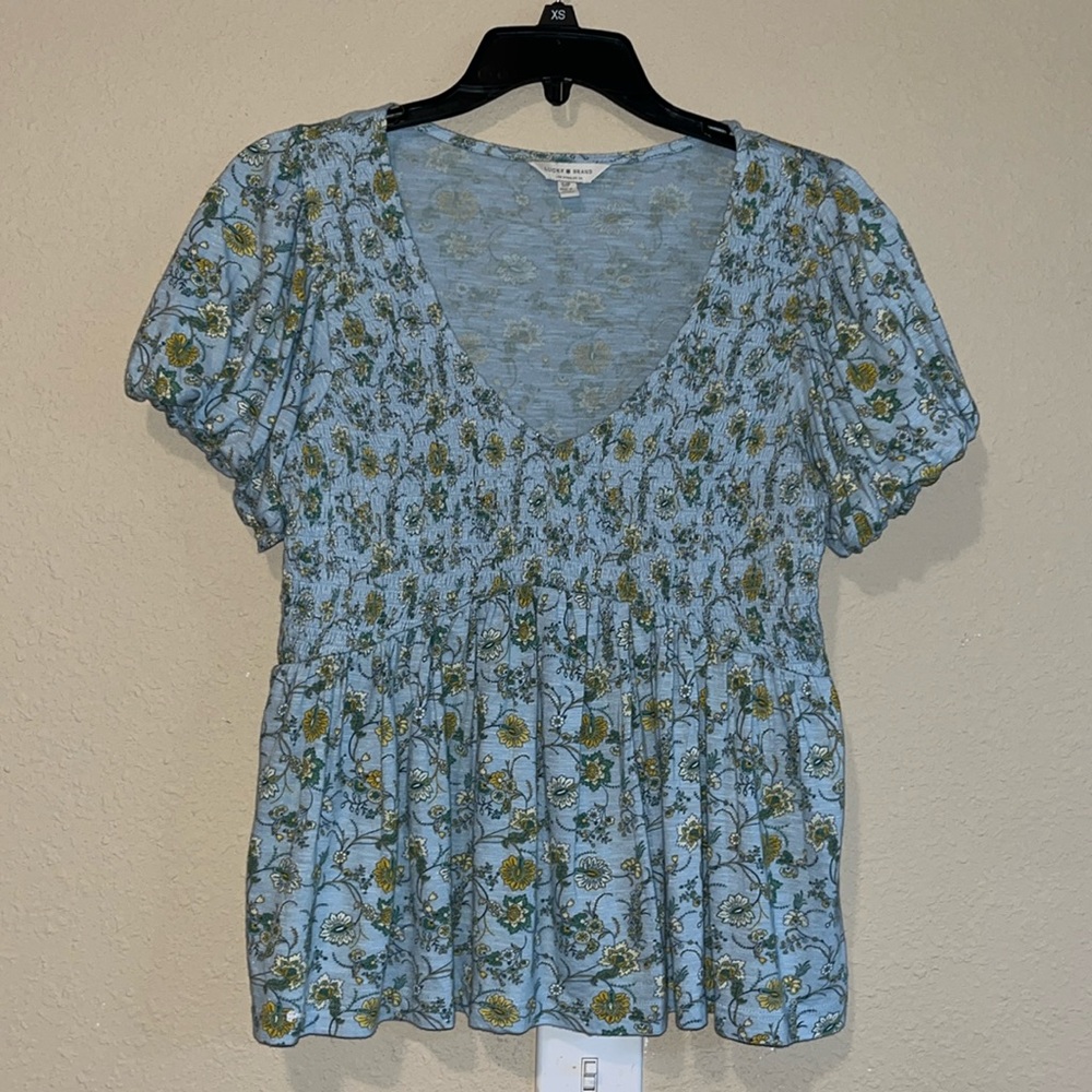 NWOT Lucky Brand Women’s Babydoll Top Small